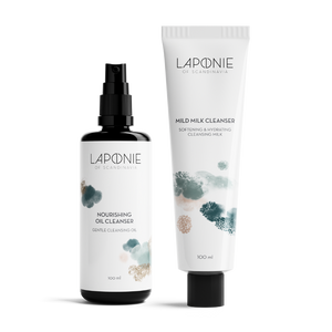 Double Cleanse Set for Dry & Combination Skin - Laponie of Scandinavia