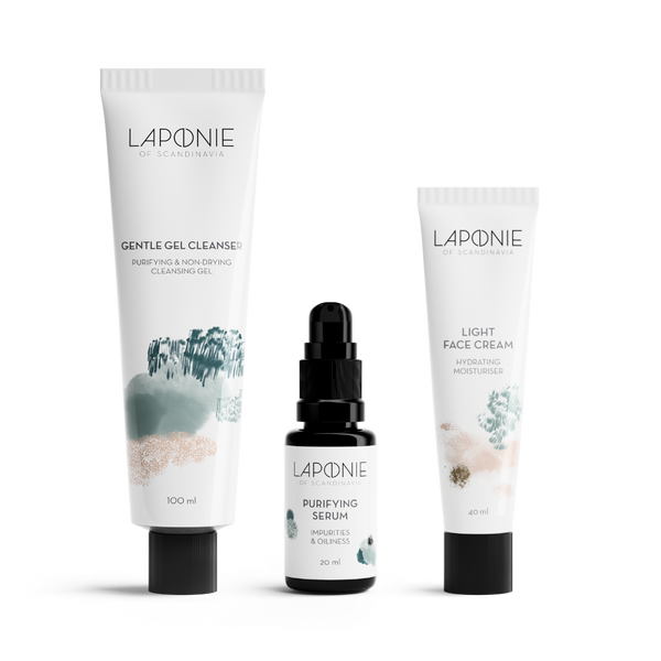 Basic Routine for Oily Skin with Purifying Serum - Laponie of Scandinavia