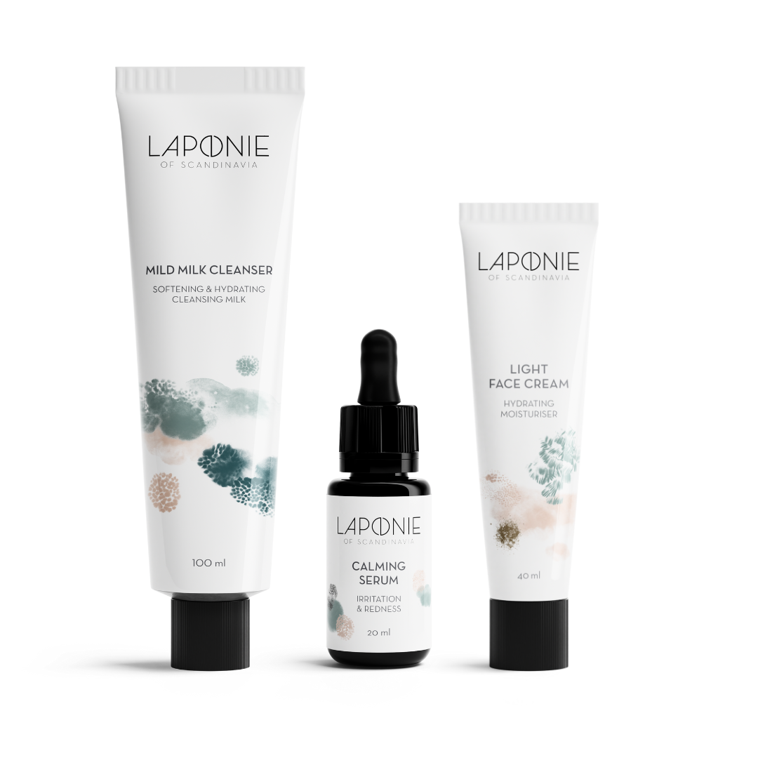 Basic Routine for Combination Skin with Calming Serum - Laponie of Scandinavia