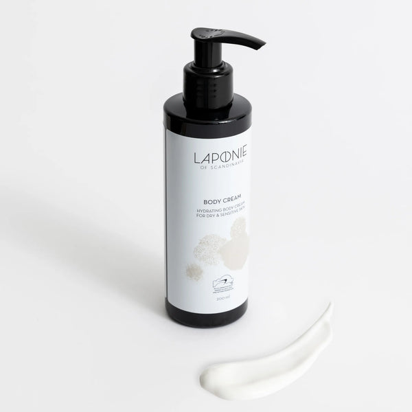 Laponie Body Cream with cream swatch
